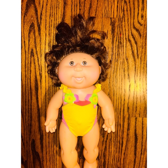 Vintage Cabbage Patch 90’s Swim Yellow Suit Splash Doll - Picture 2 of 4